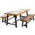 Furniture Mall Solid Wood Table Iron Outdoor Table and Chair Loft Rectangular Retro Desk American