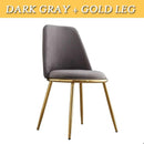 DF Nordic Dining Chair Gold Dining Chair Leather Leisure Chair Hotel Chair