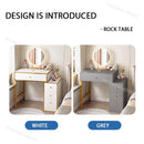 YICHANG Dressing Table With Mirror Light Luxury Style Vanity Table Bedroom Makeup Table With LED