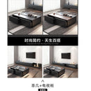 Simple Coffee Table Black Oak Grain Can Lift Coffee Table Large And Small Living Room Storage Can Be