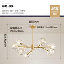 HJFA Living Simple Modern Bedroom Dining Room Crystal Glass Chandelier Magic Bean Light Luxury