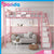 Loft Bed Home Bedroom Space Saving Iron Bed Apartment Iron Frame Bed