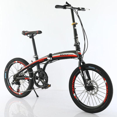 Foldable Bicycle 20 Inch Shimano 7-speed Variable Speed Folding Bicycle High Carbon Steel