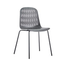 FORTUNE Nordic plastic chairs modern minimalist home backstool creative solid wood dining table