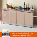 Stainless Steel Cabinet Simple Kitchen Cabinet Counter Stiller Cabinetself-assembly Economy Cabinet