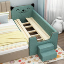 IN STOCK Solid Wood Children's with Guardrail Widened Adult Small Big Bed Crib Yanbian Stitching