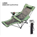 WONZOM Outdoor Foldable Chair Casual Portable Field Camping Chair Arm Chair Recliner Lounge Chair