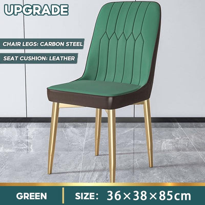 Nordic Flannel Dining Chair Living Room Leisure Chair Home Gold Leg Dining Chair Modern Hotel Chair