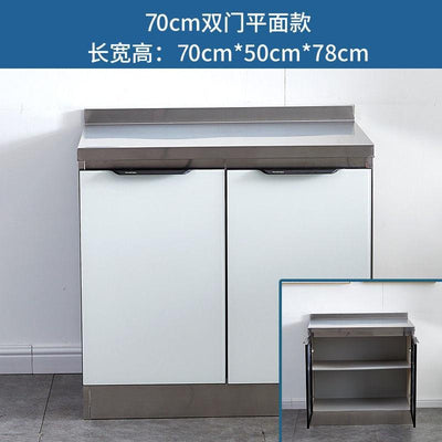 Kitchen Cabinet Sink Cabinet Stainless Steel Simple Assembly Cupboard Kitchen Stove Cabinet Kitchen