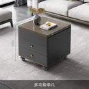 【No Installation】Small Home Lift Coffee Table Dual Purpose Nordic Style Living Room Home Retractable