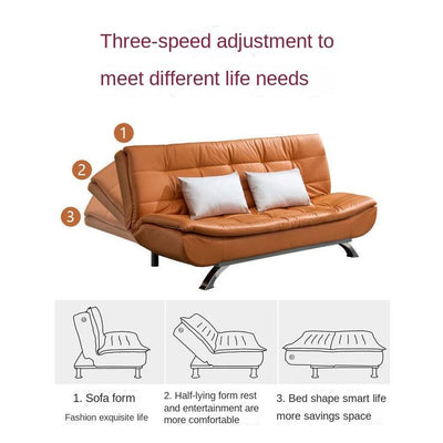 WOODYES Sofa Bed Technology Cloth Foldable Sofa Bed 5 Years Quality Guarantee 2/3/4 Seater Sofa Bed