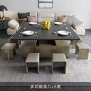 【Free Shipping】Lifting Coffee Table Dining Table Dual-use Small Apartment Living Room Home Modern