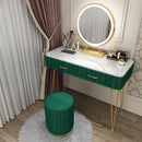 SEVEN Kiwifruit Nordic Dressing Table Bedroom Modern Simple Net Red Ins Style Marble Dressing Table