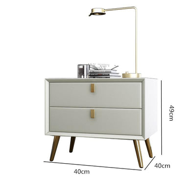 Installation-free Bedside Table Light Luxury Style Simple Modern Mini Bedroom White 40cm Nordic