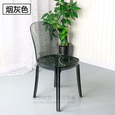 Transparent Chair European Acrylic Casual Creative Soft Bag Dining Chair Simple Personality Plastic