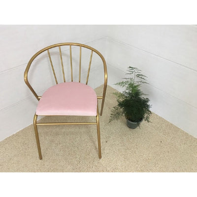 Ins Wind Chair Iron Gold Dining Chair Nordic Net Black Milk Tea Shop Table And Chair Combination