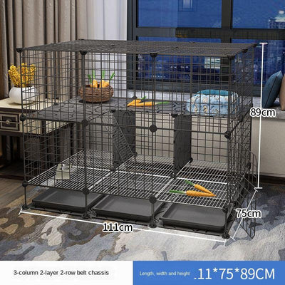 Pet Playpen Cat Rabbit Fence Isolation Door Plastic Indoor Cage Kennel