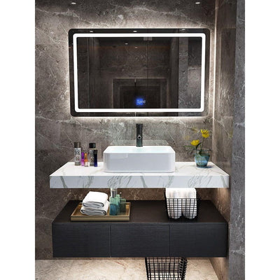 Nordic Double-decker Iron Bathroom Cabinet Modern Marble Washbasin Cabinet Combination Bathroom