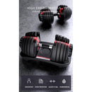 Dumbbell Set Fitness Men's Wrap Gum Dumbbell Removable Auto-adjustable 1kg-24kg&2kg-42 Kg