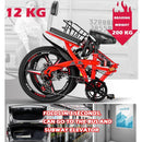 Phoenix Foldable Bicycle 7-speed Variable Speed Bicycle High-carbon Steel Folding Bike Subway Travel