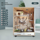 Byto Chinchilla Cage Solid Wood Hamster Cage With Air Conditioning Hamster Villa Cage Large Space