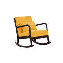 Wood Rocking Chair Lounge Chair Balcony Home Casual Nap Chair Single Lazy sofa