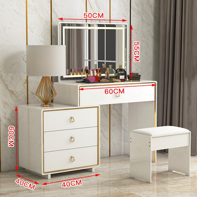 SENBIJU Internet Dresser Bedroom Modern Simple Celebrity Ins Style Makeup Table Small Apartment