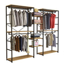 Frame Clothing Shop Display New Home Iron Double-decker Display Cabinet Floor Clothes Shelf Hanger