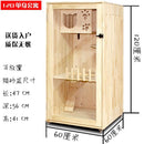 HOOOPET Cat Cage Solid Wood Cat Villa Household Luxury Three Floor Cat Cabinet Pet House