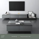 Muyue modern simple tea table TV cabinet combination set Nordic retractable floor cabinet living