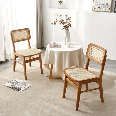 Arper Rattan Chair Solid Wood Bar Stool Nordic Home Dining Chair Indonesian Rattan Backrest Chair