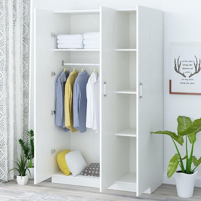 Wooden Stylish Wardrobe Atmospheric Bedroom Black Walnut Cabinet Solid Wood Double Door Simple Black