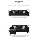 Nordic Fabric Sofa Small-sized Living Room Simple Modern L-shaped Imperial Concubine Three-person