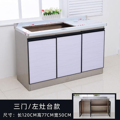 Stainless steel cabinet thickened kitchen stove sink cabinet