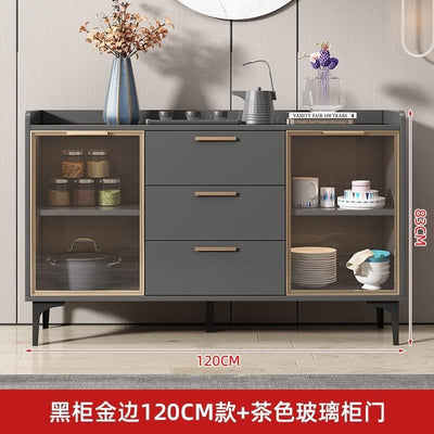 Zcm Sideboard Kitchen Cabinet Cupboard Household Kitchen Storage Rack Locker Tea Cabinet Wine