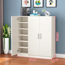 Simple Large Capacity Solid Wood Shoe Storage Multi-functional Hall Cabinet