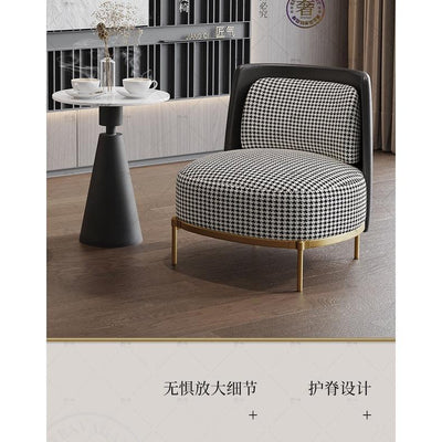 JUZHUXUAN Craftsmanship, light luxury, thousand bird lattice fabric sofa, hotel living room,