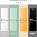 mini fridge Hot in ready stockUna retro color white black and yellow home office living room