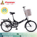 Phoenix🚴‍♀️Folding Bike Spot Road Bikes Ready Stockfolding Bicycles, Women''s Lightweight Portable