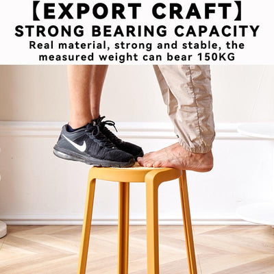 【Buy 3 Get 1 Free】Stackable Plastic Stool Minimalist Rattan Stool Living Room Thickened Round Stool