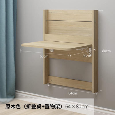 Wall Hanging Table | Foldable Table | Invisible Wall Mounted Multifunctional Desk | Solid Wood