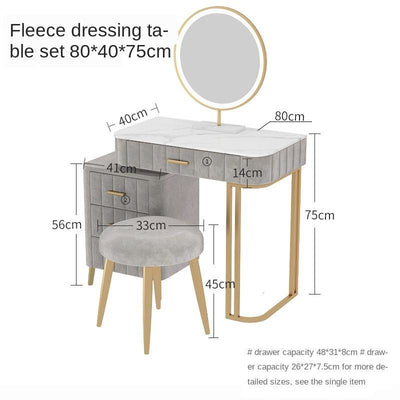 YICHANG Nordic Dressing Internet Celebrity Ins Style Bedroom Modern Simple Light Luxury Makeup Table