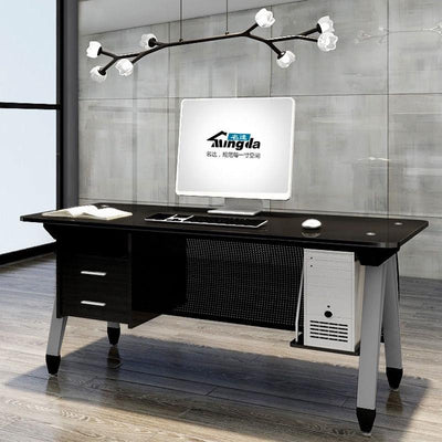 Boss desk single large class director tempered glass computer manager modern minimalist book table