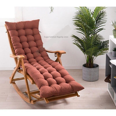 Sleeping Reclining Folding Lunch Break Free Household Balcony Leisure Elderly Bamboo Fu-shaped