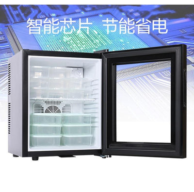 30L small glass door freezer mini hotel guest room refrigerator tea preservation display freezer