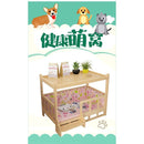 Dog Bed Dog House Solid Wood Dog Fence Removable And Washable Wood Cat Bed All-purpose Pet Bed