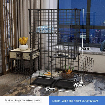 Pet Playpen Cat Rabbit Fence Isolation Door Plastic Indoor Cage Kennel