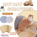 RUNPET Sisal Cat Scratch Mat Cat Scratcher Horizontal Cat Floor Scratching Pad Rug Scratch Pad for