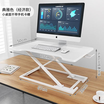 JINQUANJIA Standing Desk Laptop Foldable Table Heightening Bracket Office Lifting Table