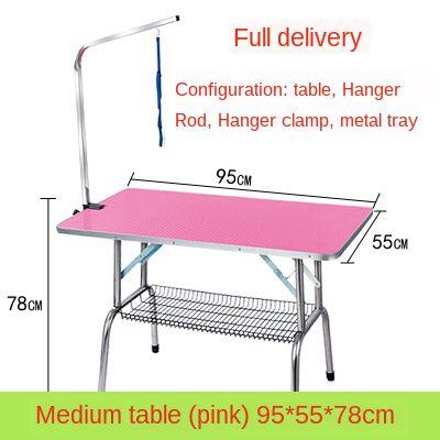 Pet Grooming Table Dog Bath Blowing Cat Hair Cutting Folding Portable Table Hanger Bracket Sling